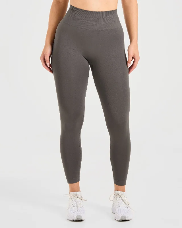 Power Seamless Leggings - Charcoal Trendy Minimalist Leggings