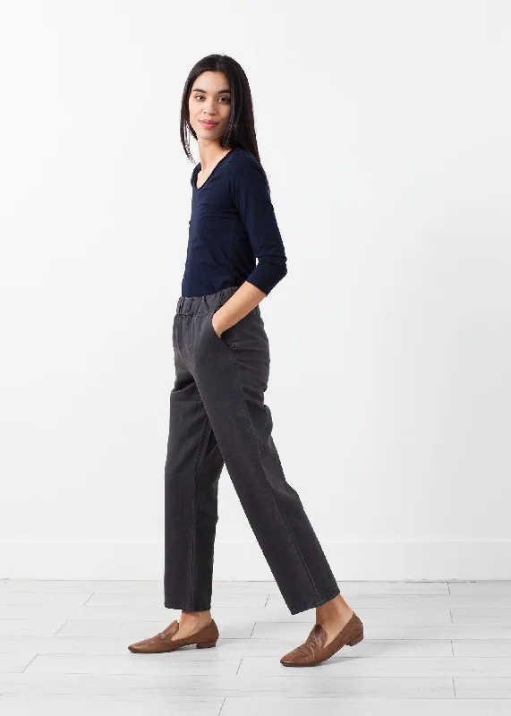Varazze Trouser High Waist Slim Fit Ankle Length