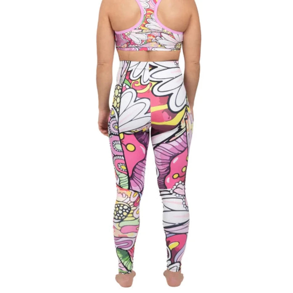 Mt. Cutty Signature Leggings Trendy Leather-Look Workout Leggings