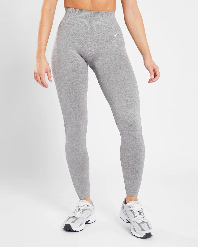 Revive Seamless Leggings - Grau Marl Trendy Polka Dot Leggings