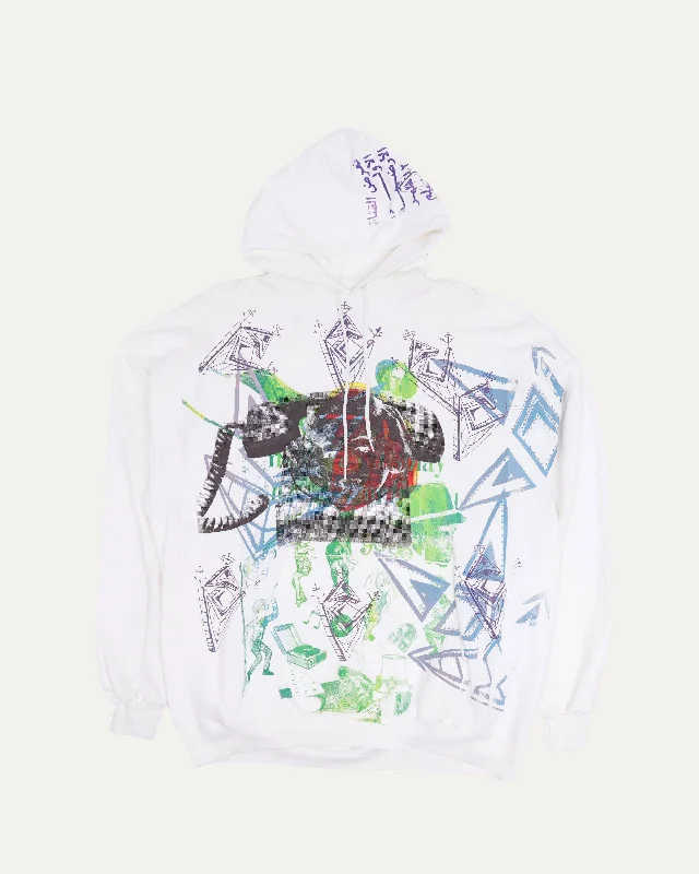 Screen Printed 1 of 1 Rotary Phone Hoodie Hoodie with Ribbed Neckline Snug Warm