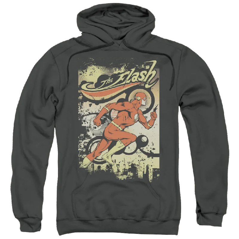 Flash, The Just Passing Through - Pullover Hoodie Fitted Ribbed Sweater