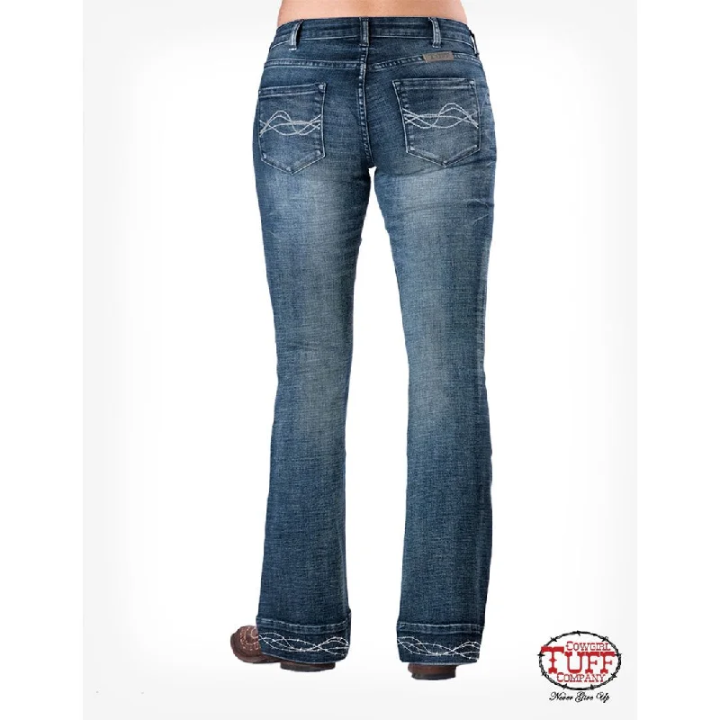 Cowgirl Tuff Hem Accent Trouser Jeans Trousers Custom Made