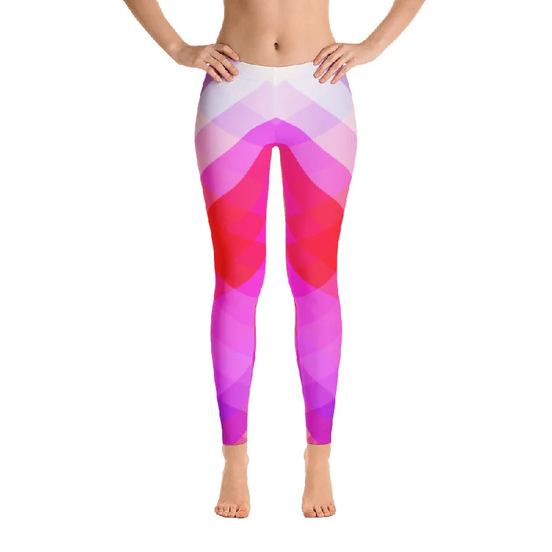 Polygonopoly Handsewn Leggings Trendy Foil Finish Leggings