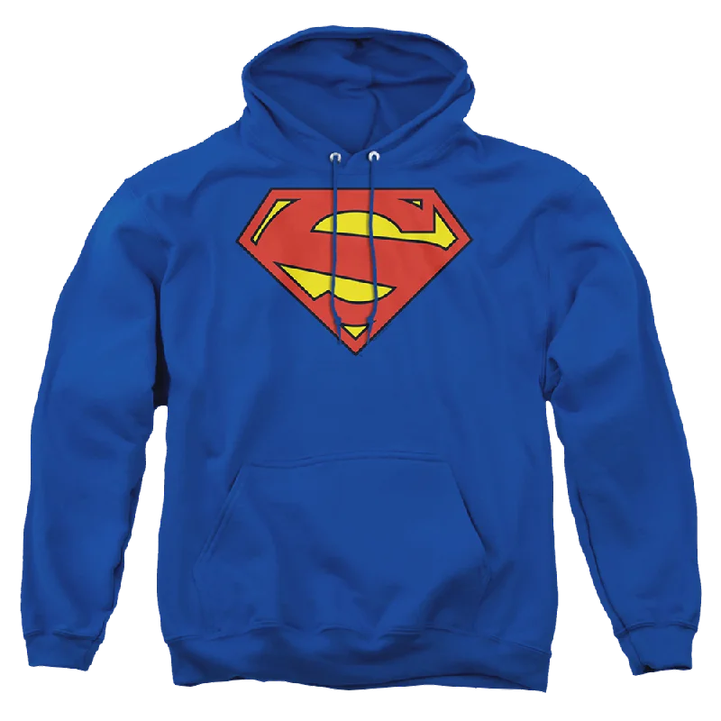 Superman New 52 Shield - Pullover Hoodie Kimono Neck Pullover