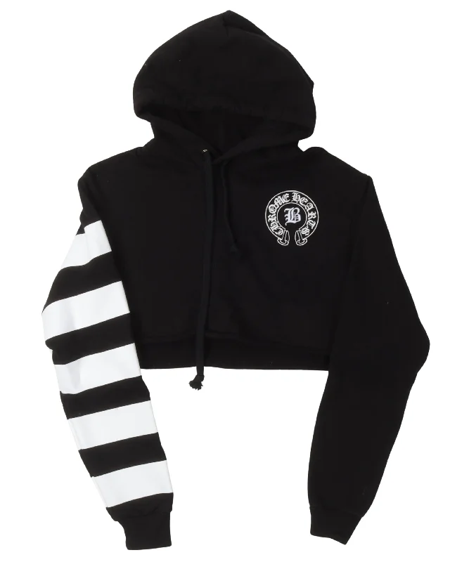 Bella Hadid Cropped Hoodie Hoodie with Turtle Neck Cozy Winter