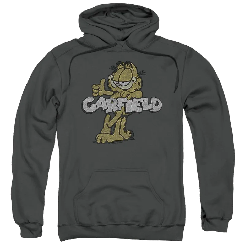 Garfield Retro Garf - Pullover Hoodie Crew Neck Wool