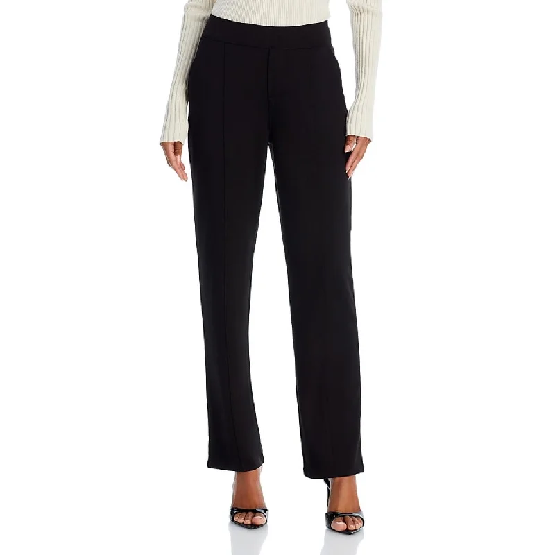 Hue Womens High Rise Straight Leg Trouser Pants Trousers Handmade Artisanal