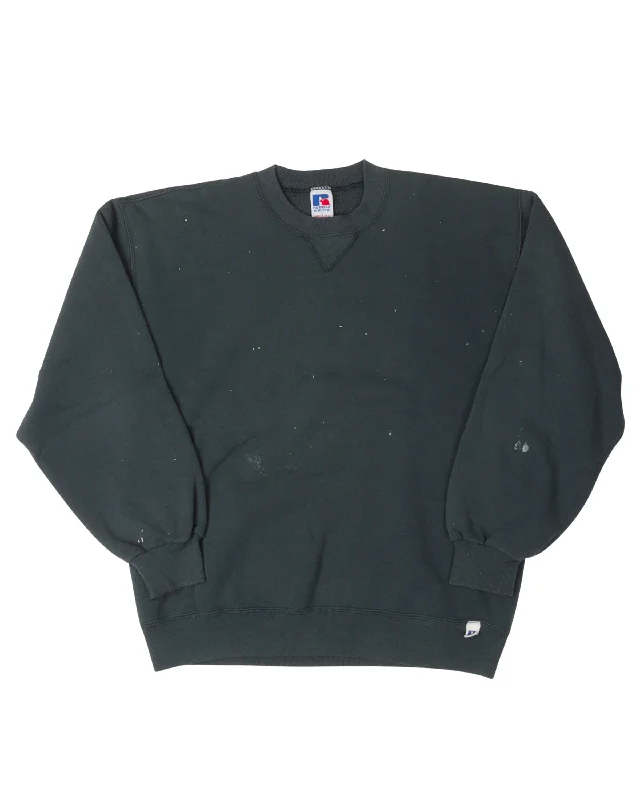 Russell Crewneck Sweatshirt Hoodie with Hem Lace Feminine Delicate