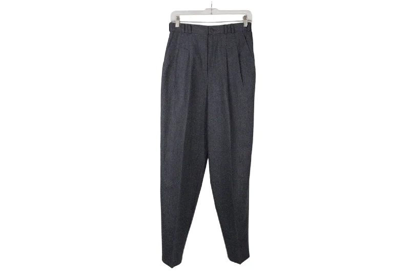 Vintage Casablanca Gray Trousers | 10 Trousers Print Floral