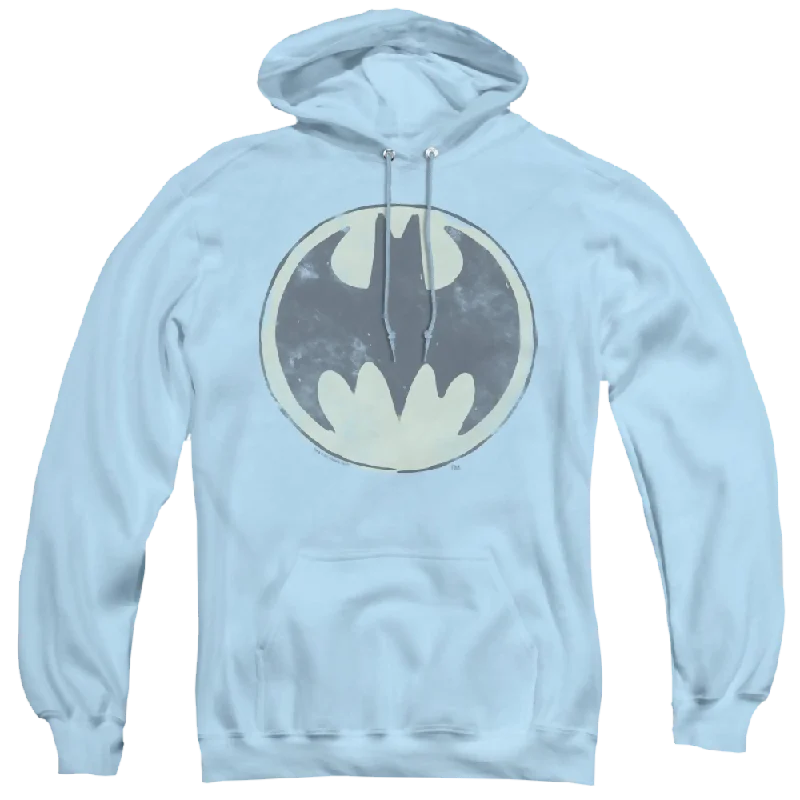 Dc Batman Old Time Logo - Pullover Hoodie Lapel Neck Sweater