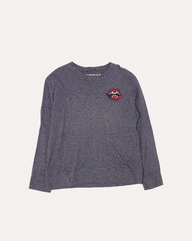 Chomper Patch Horseshoe Logo Sweatshirt Hoodie Jacket Zipper Layering