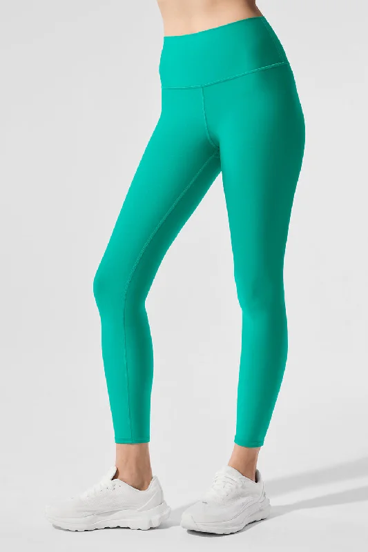 7/8 High-Waist Airlift Legging - Spruce Green Comfortable Zip-Up Leggings