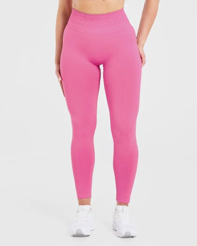 Power Seamless Leggings - Rosa Stylish Sporty Performance Leggings