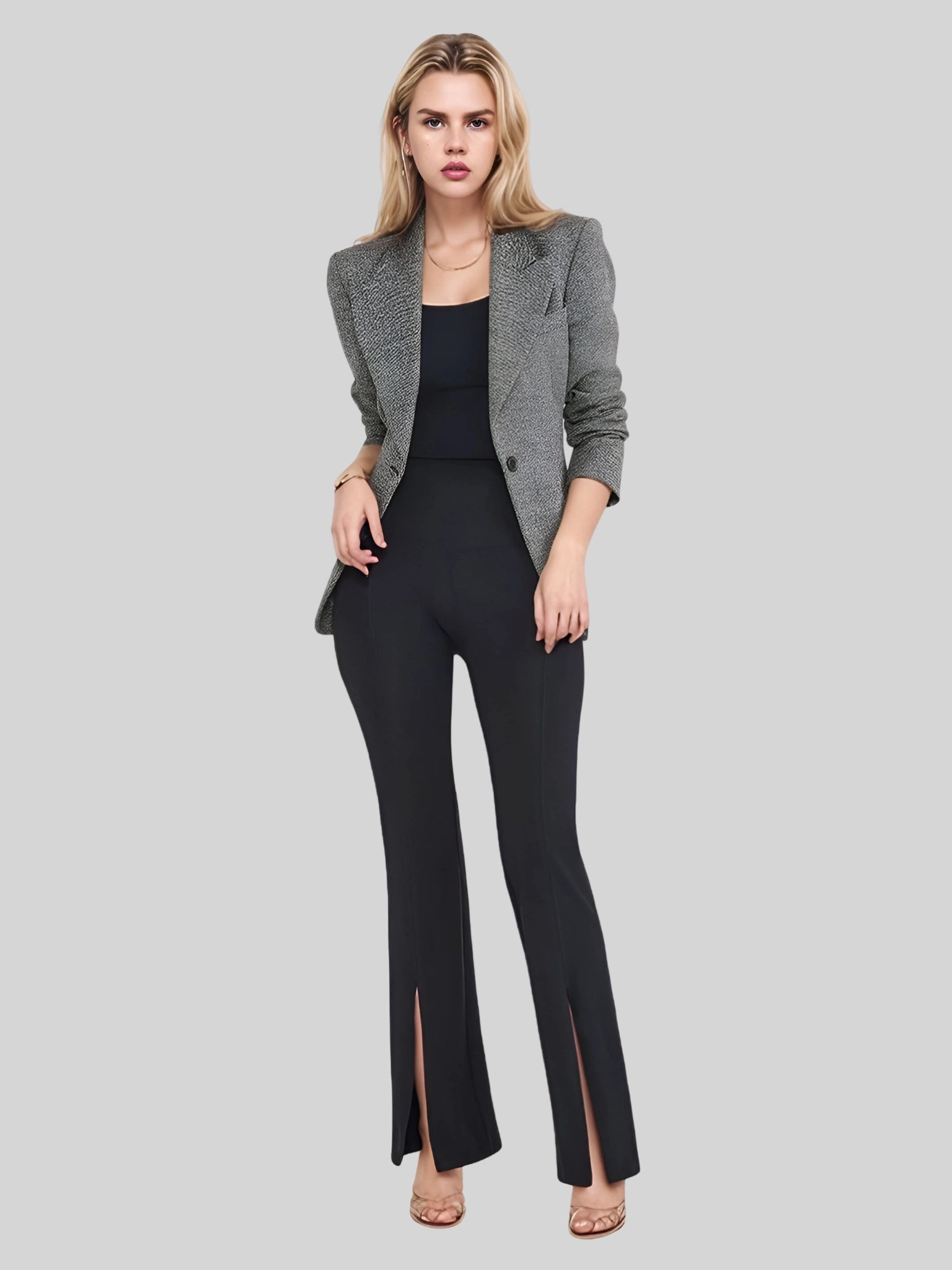 Yummie Chrissy Split Front Bootcut Shaping Legging  Cozy Fashion Leggings