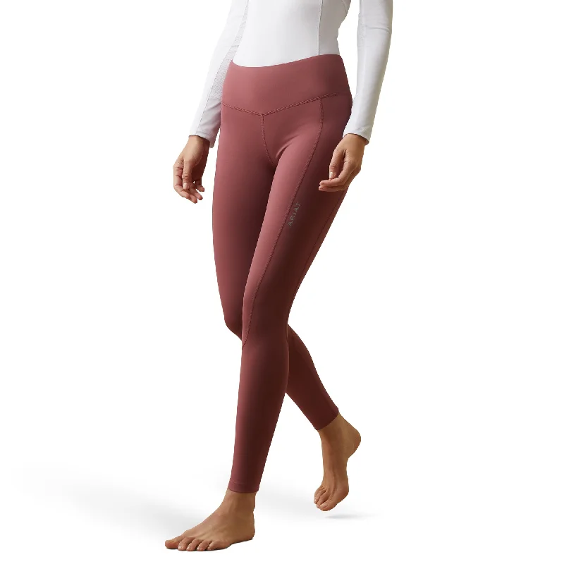 Ariat® Ladies Tek Tight Wild Ginger Pink Leggings 10044637 Classic Solid Color Leggings