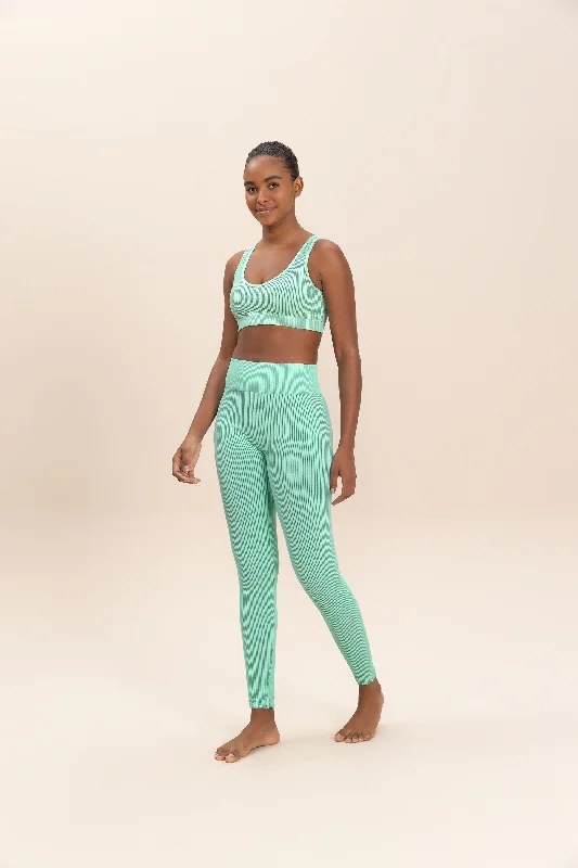 Rib Classic Seamless Leggings Elegant Black Leggings