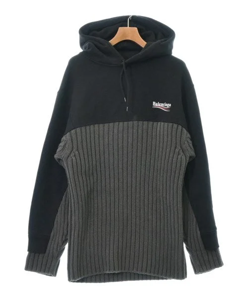 BALENCIAGA Hoodies Hoodie with Raw Hem Edgy Unfinished
