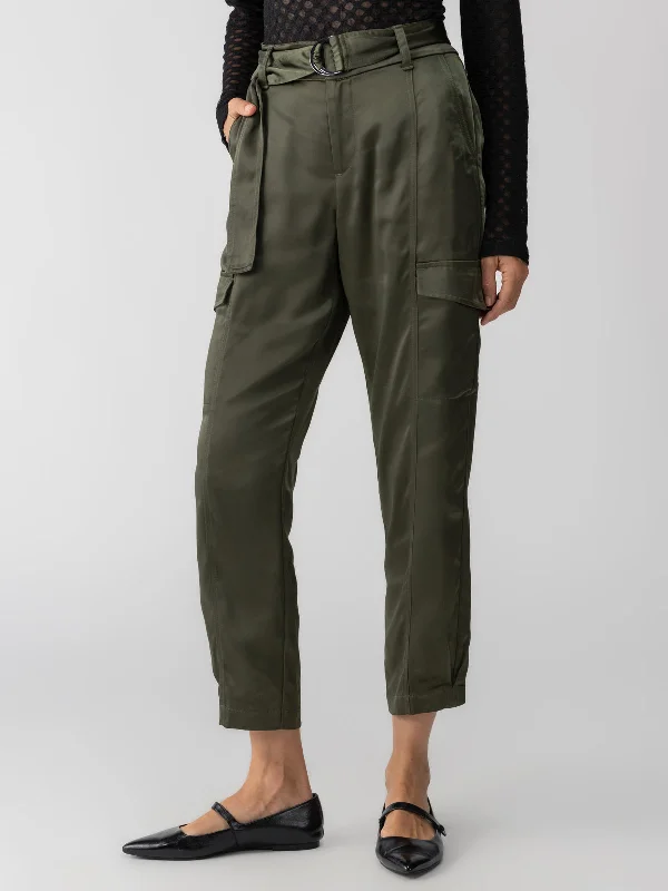 Classy Cargo Standard Rise Trouser Dark Olive Trousers Solid Black