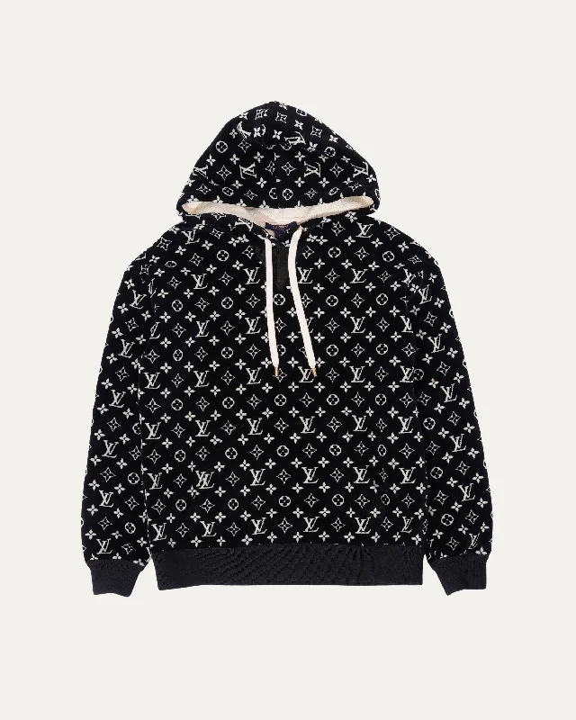 Monogram Hoodie Hoodie with Cuffed Sleeves Snug Secure