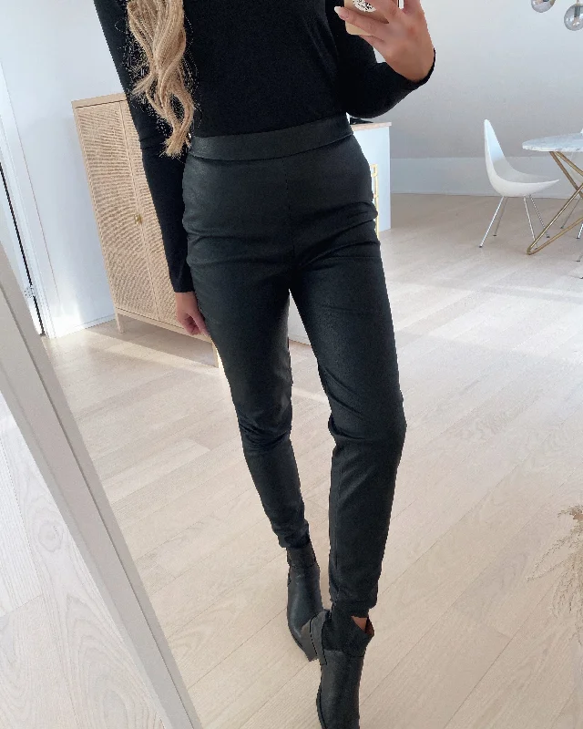 Vero Moda leggings janni hw pu Fashionable High-Rise Leggings