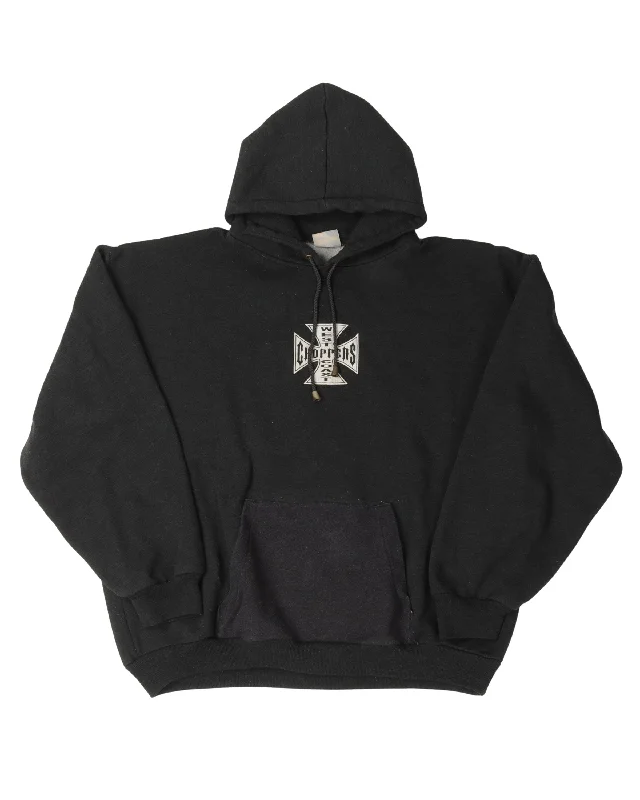 West Coast Choppers Hoodie Hoodie with Side Slits Relaxed Casual