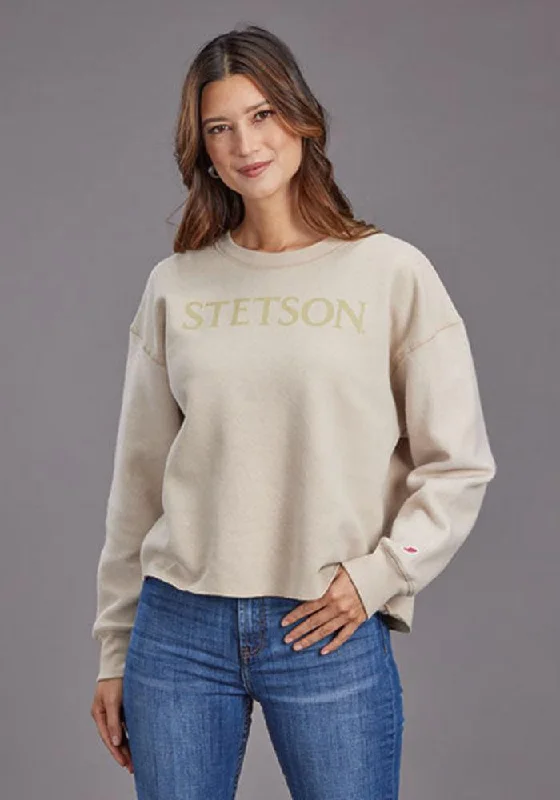 Women's Stetson Pullover Sweatshirt Plunging Neck Pullover