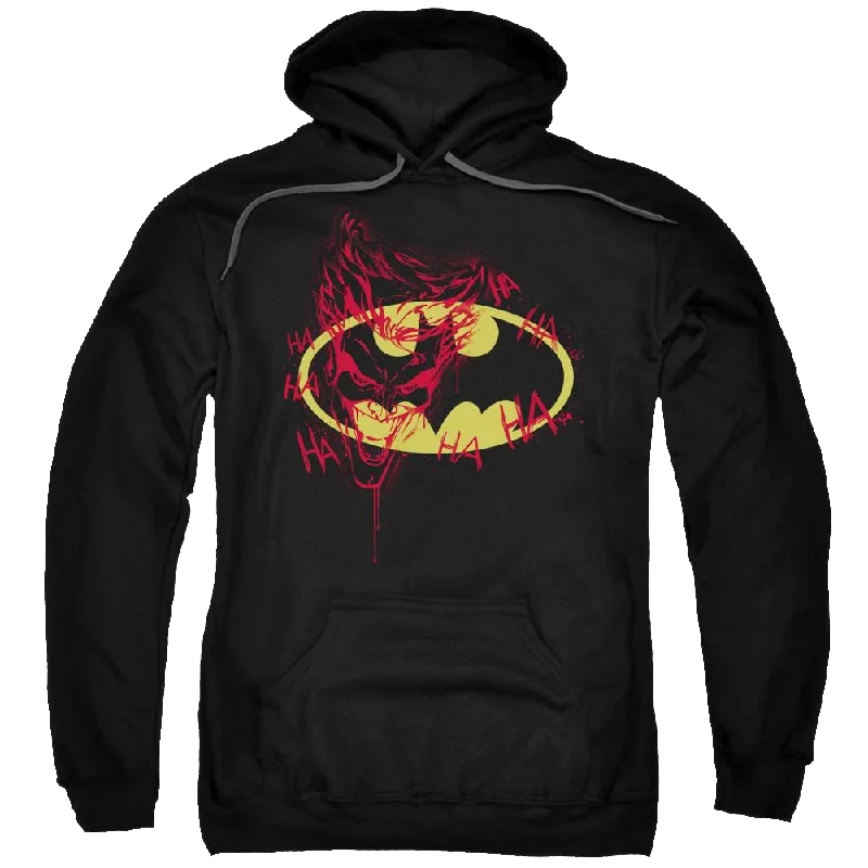 Batman Joker Graffiti - Pullover Hoodie Slit Sleeve Stylish