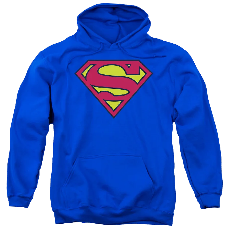 Superman Classic Logo - Pullover Hoodie Wrist Length Sleeve