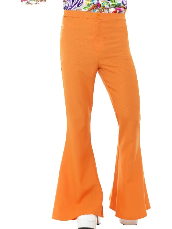 Mens Orange Flared Trousers 60s 70s Groovy Disco Hippy Costume Trousers Trousers Formal Mens Orange Flared Trousers 60s 70s Groovy Disco Hippy Costume Trousers Trousers Formal