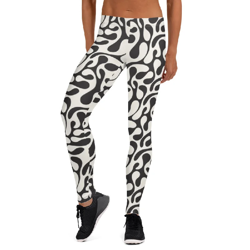 Leanna Pattern Leggings Cozy Sweat-Wicking Leggings