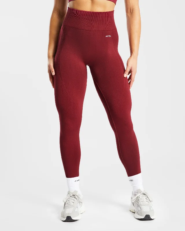 Balance V2 Seamless Leggings - Rumba Rot Fashionable Sports Leggings
