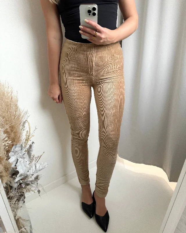 Mapp leggings aleia baby cordroy 122 soft camel Elegant Satin Finish Leggings