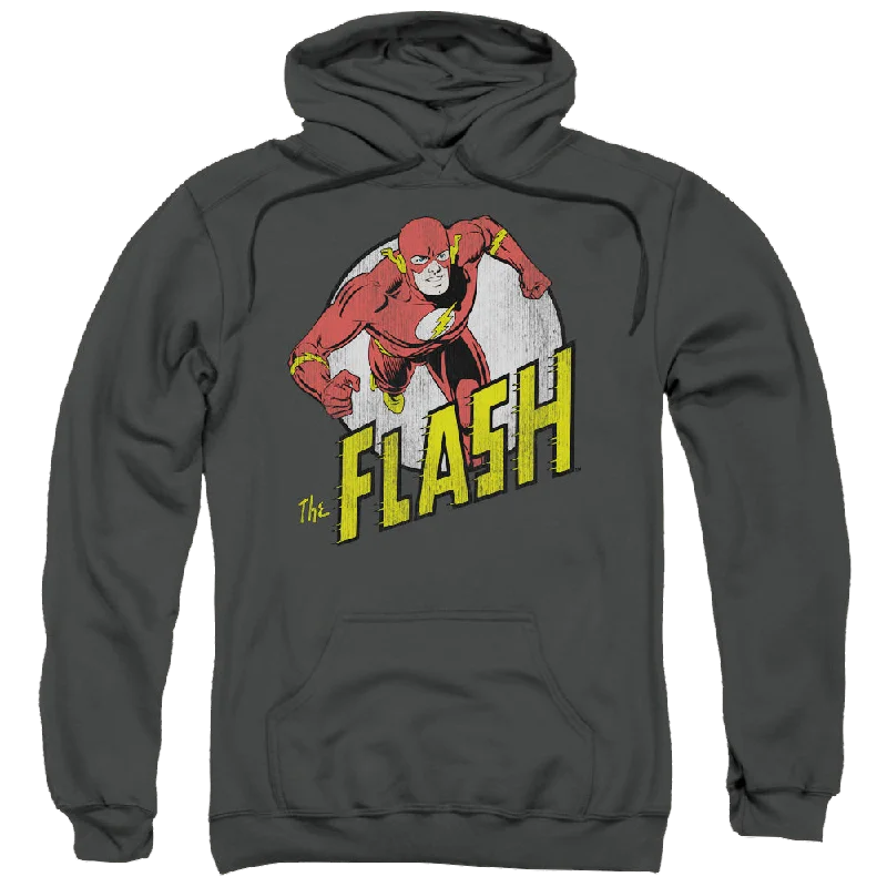 Flash, The Run Flash Run - Pullover Hoodie Open Neck Pullover