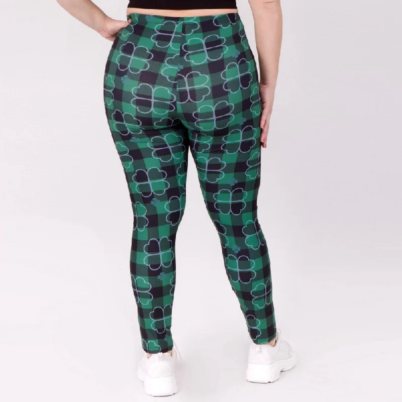 Kiss Me I'm Irish Leggings Fashionable High-Rise Leggings