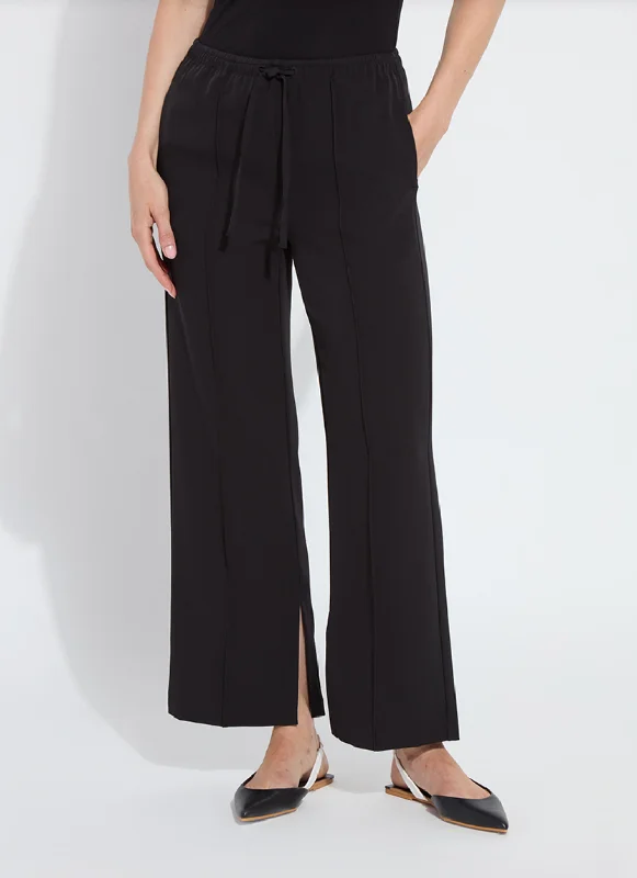 Genevieve Drawstring Trouser Black Trousers versatile functional