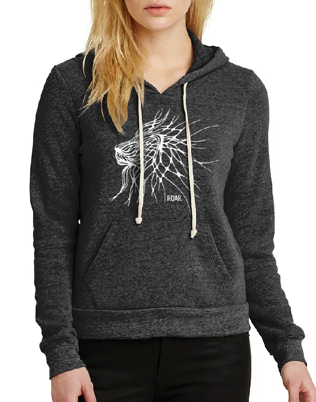 Women's Roaring Lion Eco Fleece Pullover Hoodie Fine Merino Wool