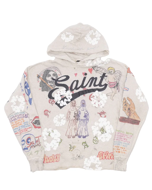 Graffiti Hoodie Hoodie with Print Artistic Unique