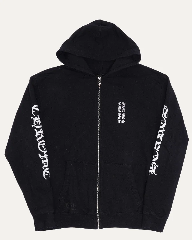 Eye Chart Zip-Up Hoodie Cotton Hoodie Fleece Lining Warmth