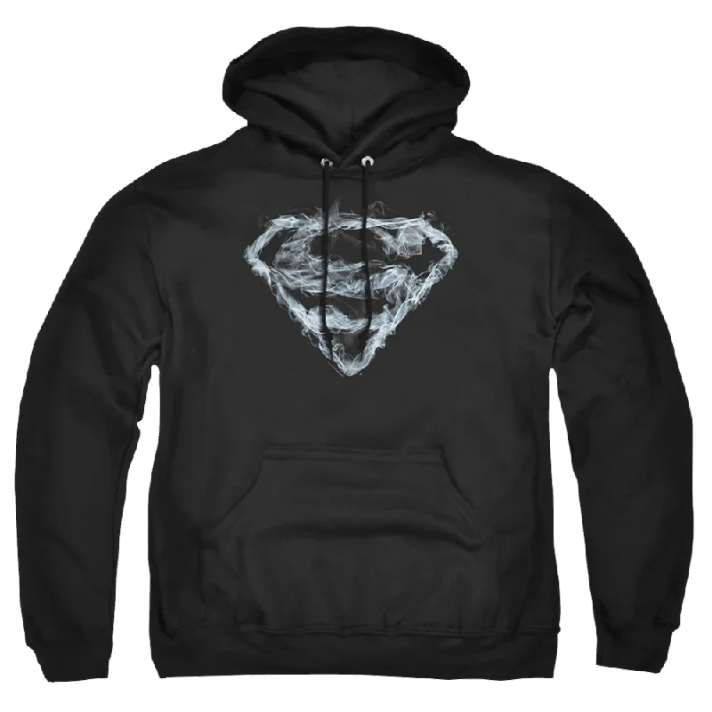 Superman Smoking Shield - Pullover Hoodie Chunky Knit Pullover