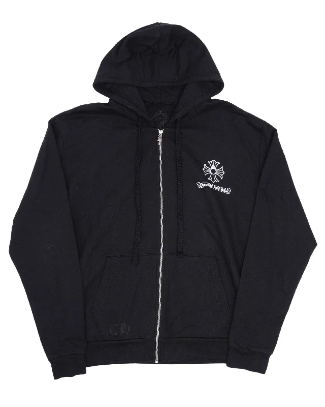 Malibu Plus Cross Zip-Up Hoodie Graphic Hoodie Design Print