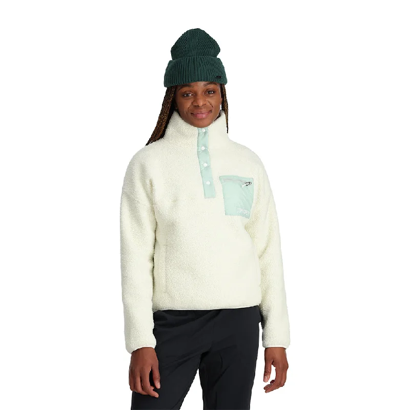 Womens Cloud Pullover - Snow Cap Sleeve Casual
