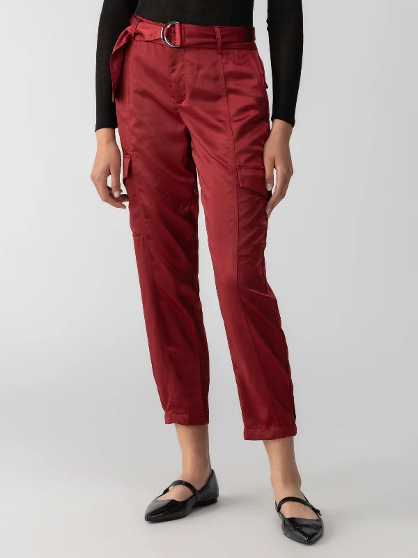 Classy Cargo Standard Rise Trouser Garnet Trousers Print Floral