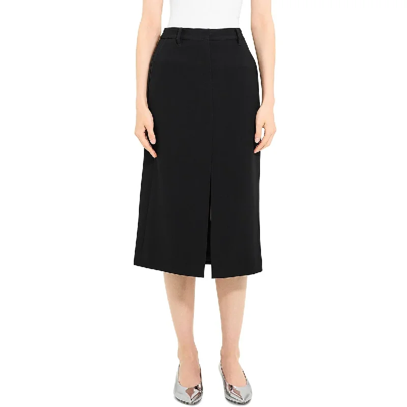 Theory Womens Trouser Skirt Pocket  Pencil Skirt Trousers Winter Warm