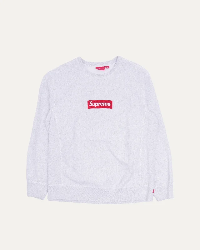 Box Logo Crewneck Sweatshirt Hoodie with Snap Buttons Easy Quick