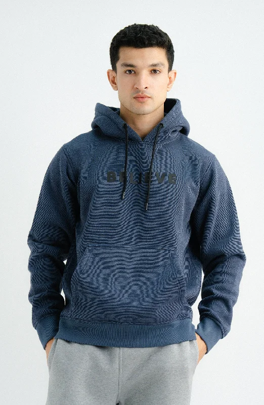Pinstripe Hoodie Pullover Hoodie with Monochrome Minimalist Simple