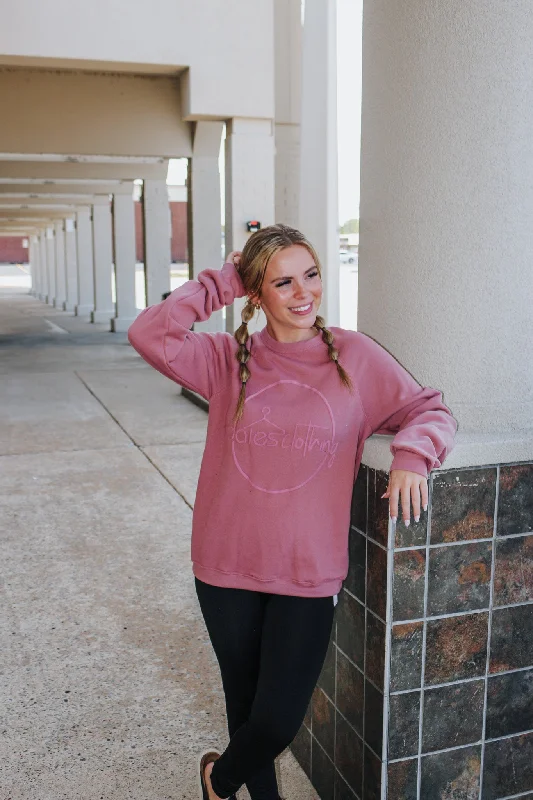 Mauve Dales Clothing Sweatshirt Hoodie with Full-Zip Functional Layering