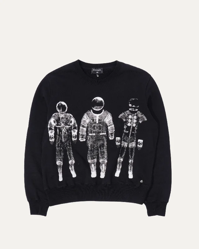 Astronaut Crewneck Sweatshirt Hoodie with Logo Branding Identity