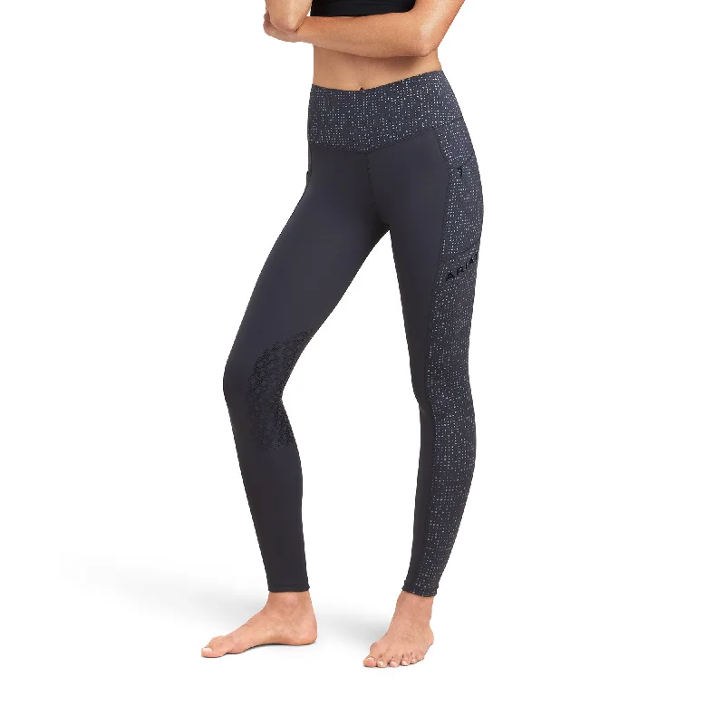 Ariat® Ladies E0S Lumina Knee Patch Tight Ebony Leggings 10041349 Comfortable Slim Fit Leggings