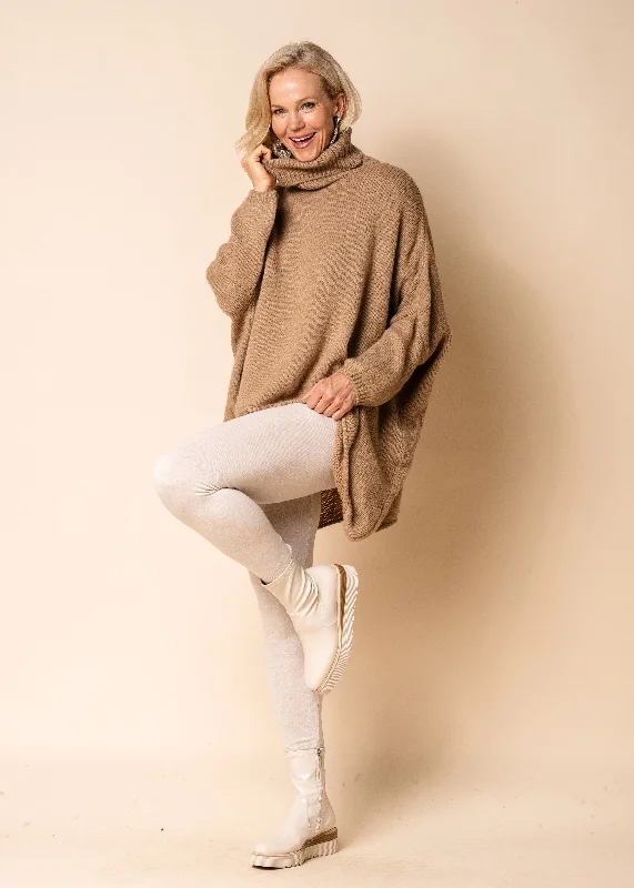 Heathie Leggings in Latte Elegant Animal Print Leggings